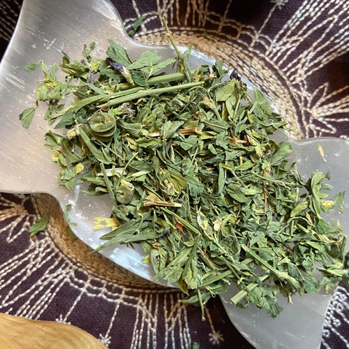 Dry Alfalfa Leaves
